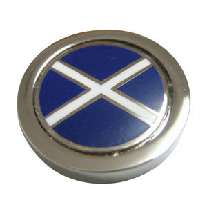 Circle Scottish Flag Design Pendant Magnet
